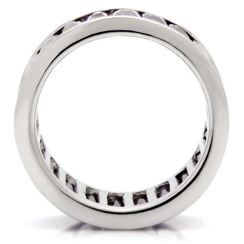MA0W128 - Rhodium Brass Ring with AAA Grade CZ in Amethyst