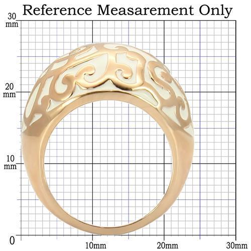 MA0W210 - Rose Gold Brass Ring with No Stone