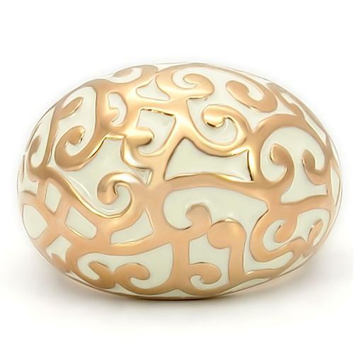 MA0W210 - Rose Gold Brass Ring with No Stone