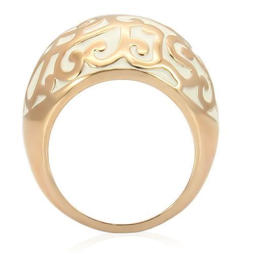 MA0W210 - Rose Gold Brass Ring with No Stone