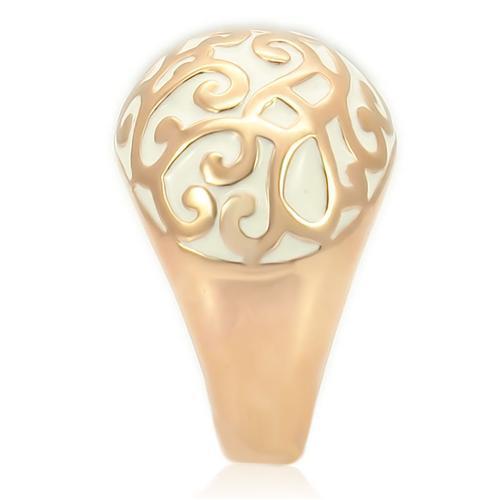 MA0W210 - Rose Gold Brass Ring with No Stone