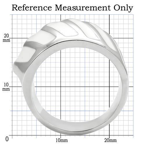 MA0W310 - Rhodium Brass Ring with No Stone