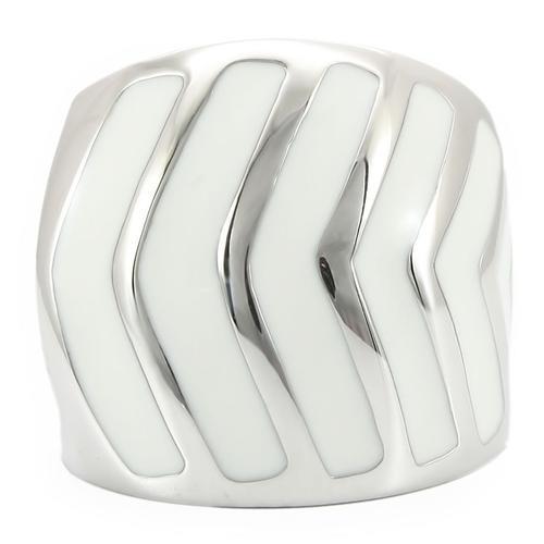 MA0W310 - Rhodium Brass Ring with No Stone