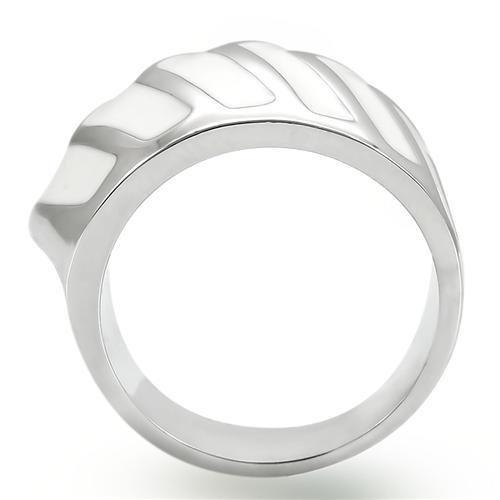 MA0W310 - Rhodium Brass Ring with No Stone