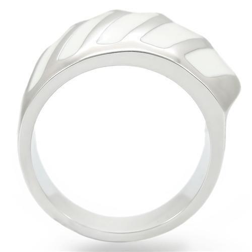 MA0W310 - Rhodium Brass Ring with No Stone