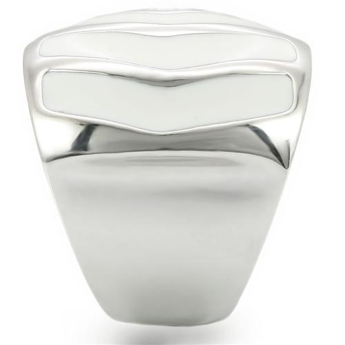 MA0W310 - Rhodium Brass Ring with No Stone