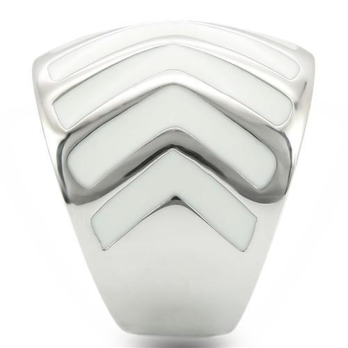 MA0W310 - Rhodium Brass Ring with No Stone