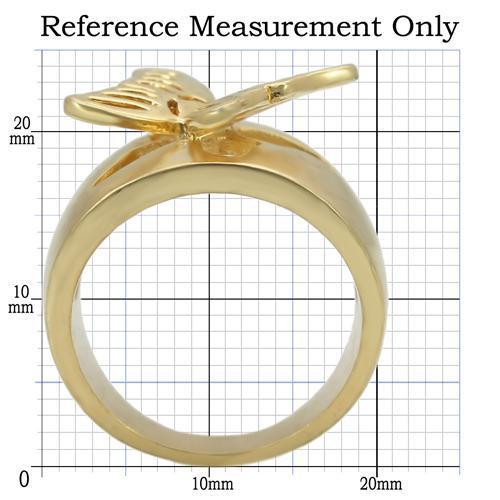 MA0W369 - Matte Gold & Gold Brass Ring with No Stone