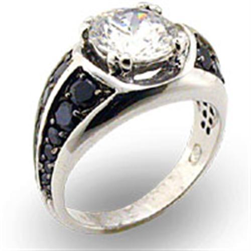 MA22208 - Special Color 925 Sterling Silver Ring with AAA Grade CZ in Clear