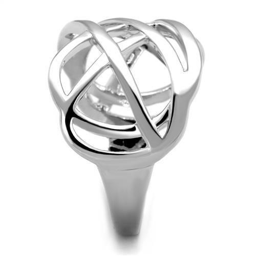 MA3W1075 - Rhodium Brass Ring with No Stone