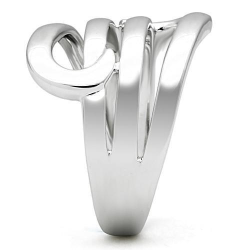 MA3W164 - Rhodium Brass Ring with No Stone