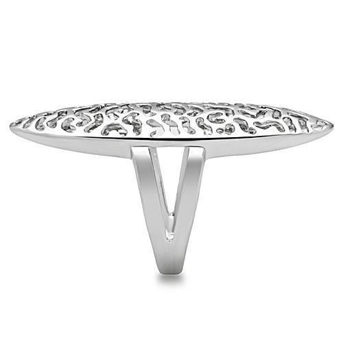 MA3W169 - Rhodium Brass Ring with No Stone