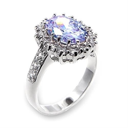 MA6X114 - Rhodium Brass Ring with AAA Grade CZ in Light Amethyst