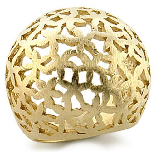 MA9W180 - Gold Brass Ring with No Stone