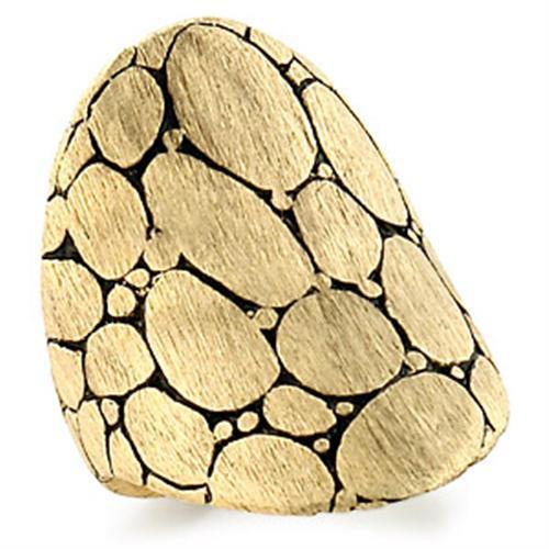 MA9W182 - Gold Brass Ring with No Stone