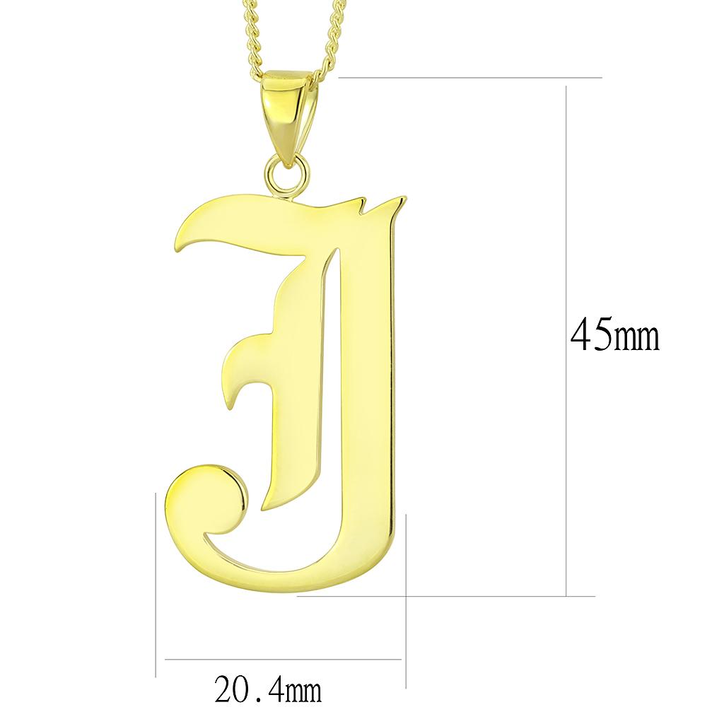 MALO230 - Gold Brass Chain Pendant with No Stone