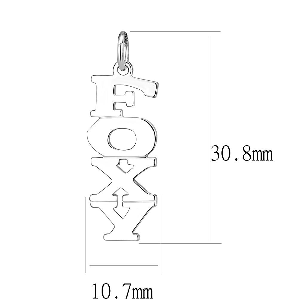 MALO337 - Silver Brass Pendant with No Stone