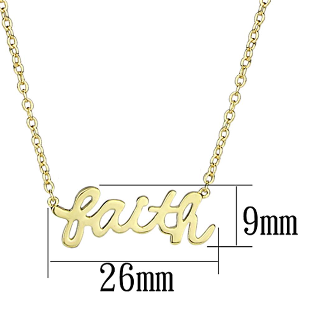 MALO3485 - Gold Brass Chain Pendant with No Stone