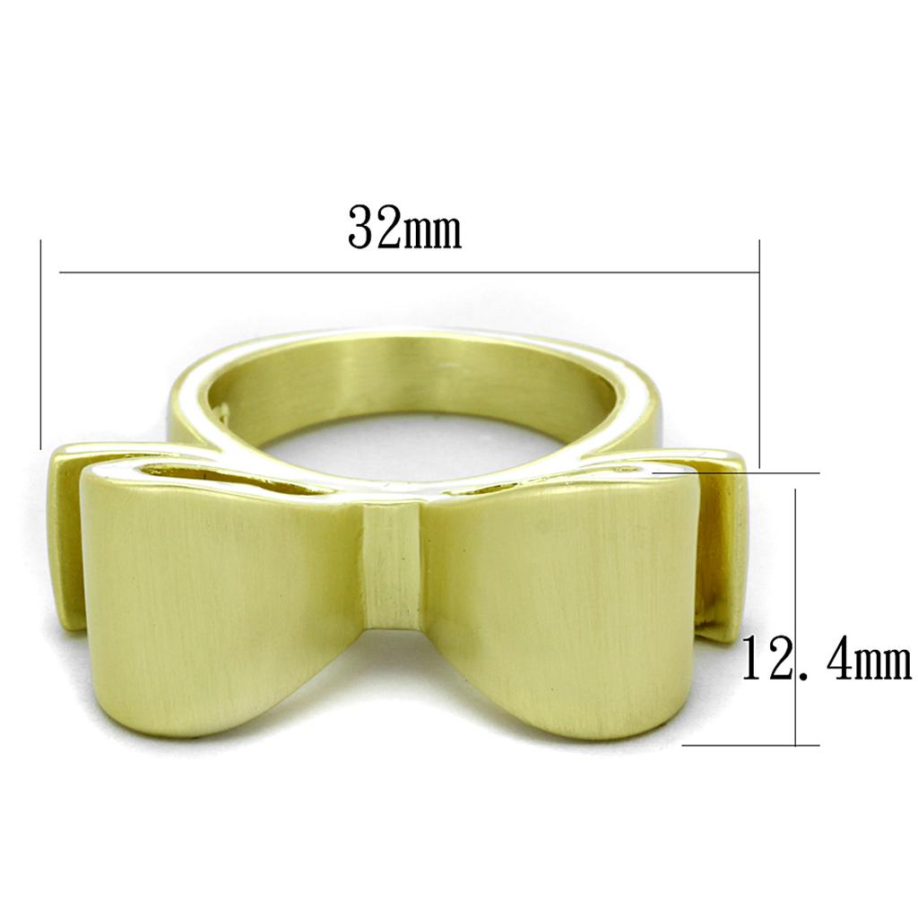 MALO3600 - Gold & Brush Brass Ring with Epoxy in White