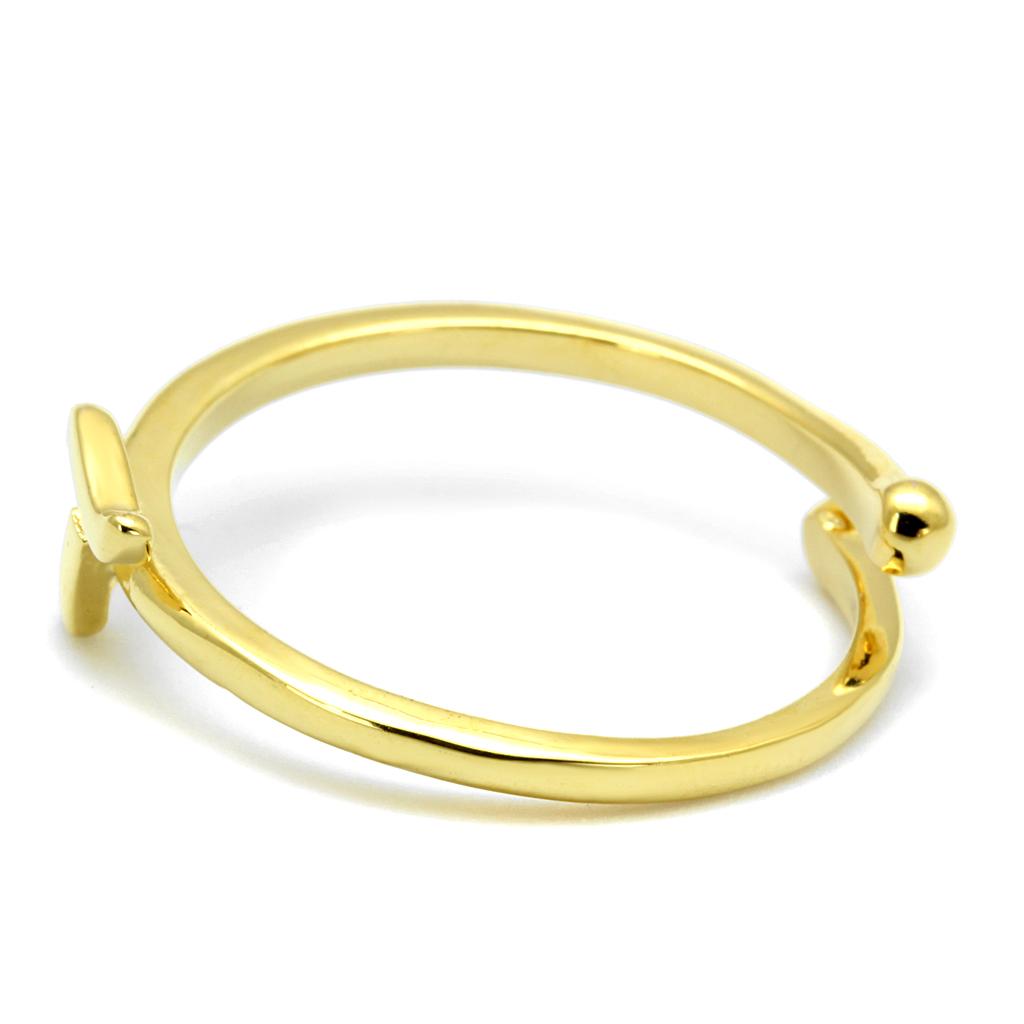 MALO4018 - Flash Gold Brass Ring with No Stone