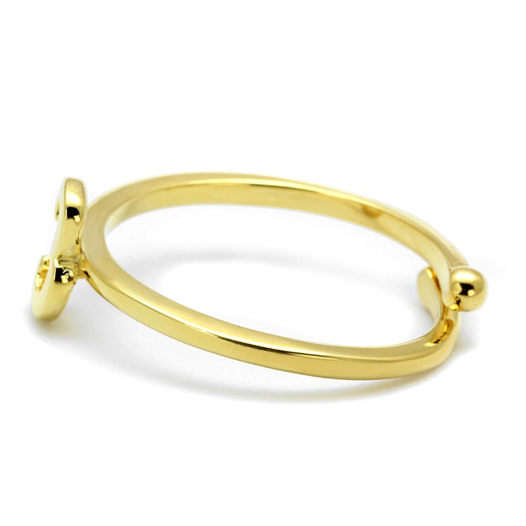 MALO4022 - Flash Gold Brass Ring with No Stone