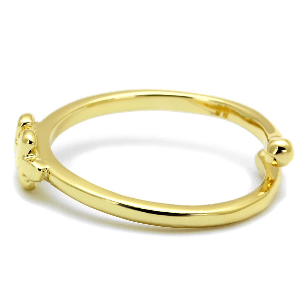 MALO4028 - Flash Gold Brass Ring with No Stone