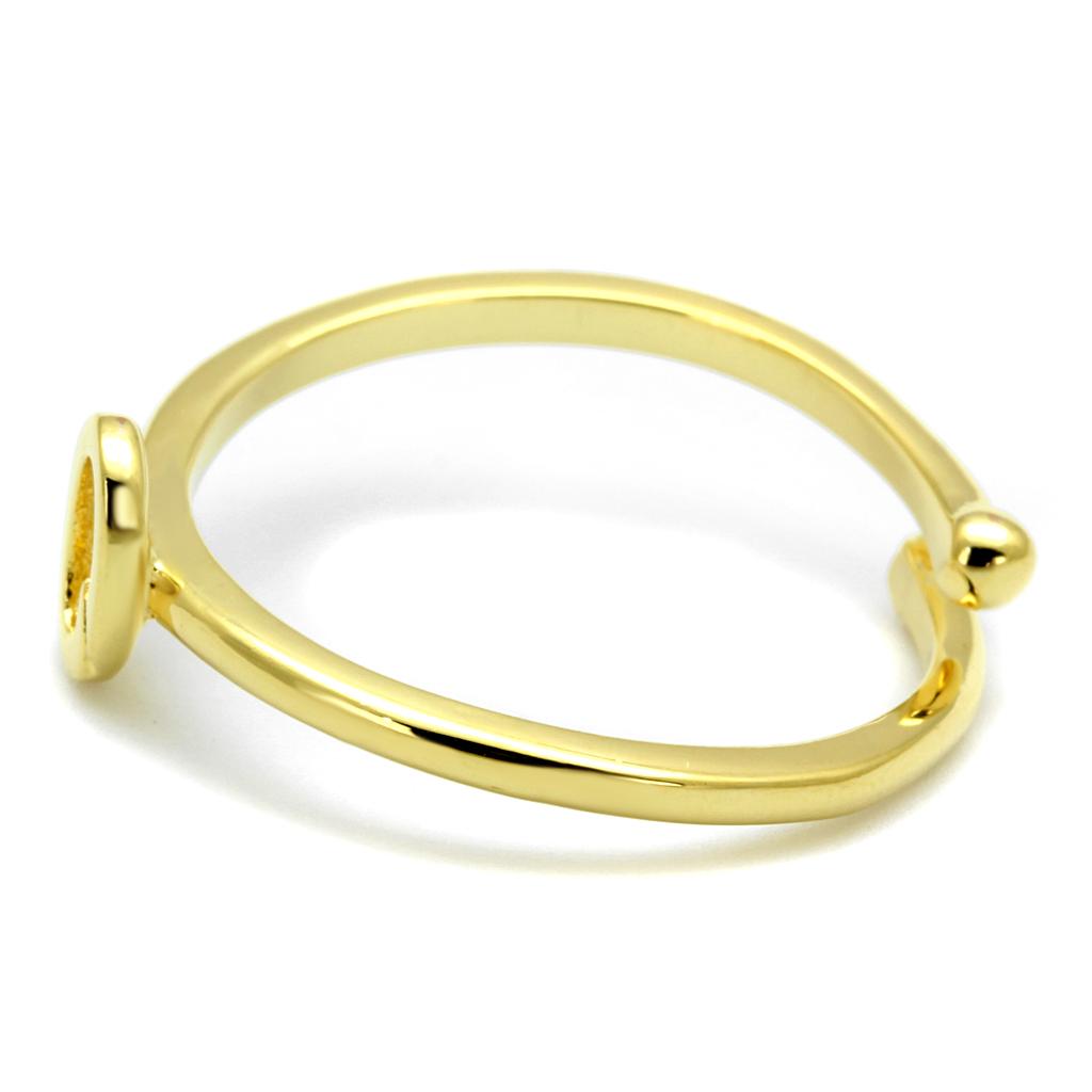 MALO4036 - Flash Gold Brass Ring with No Stone