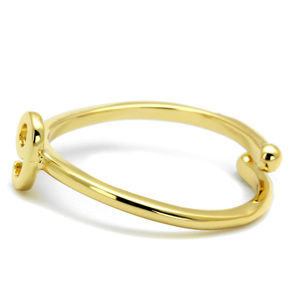 MALO4038 - Flash Gold Brass Ring with No Stone