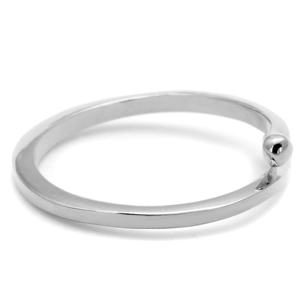 MALO4039 - Rhodium Brass Ring with No Stone
