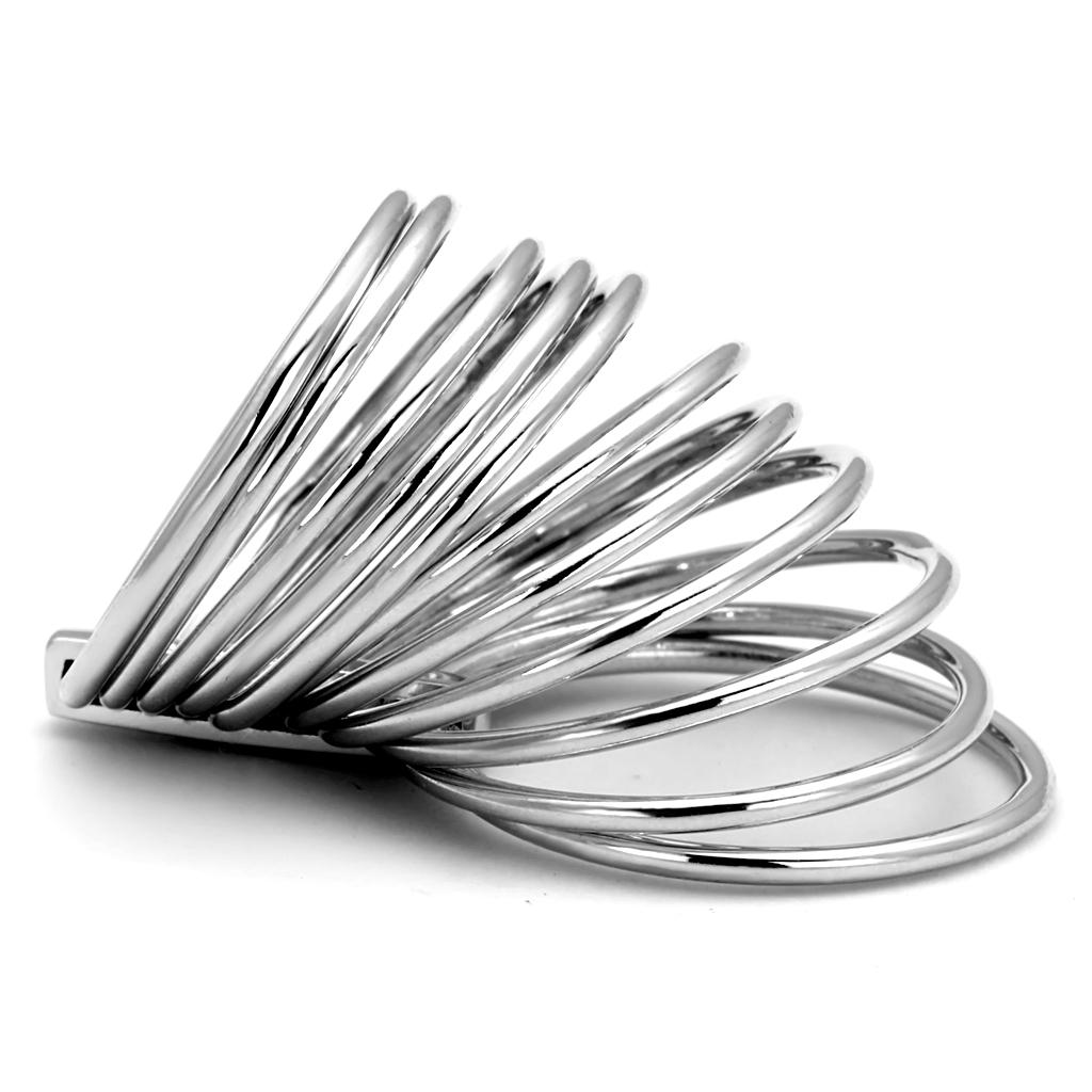 MALO4082 - Rhodium Brass Ring with No Stone