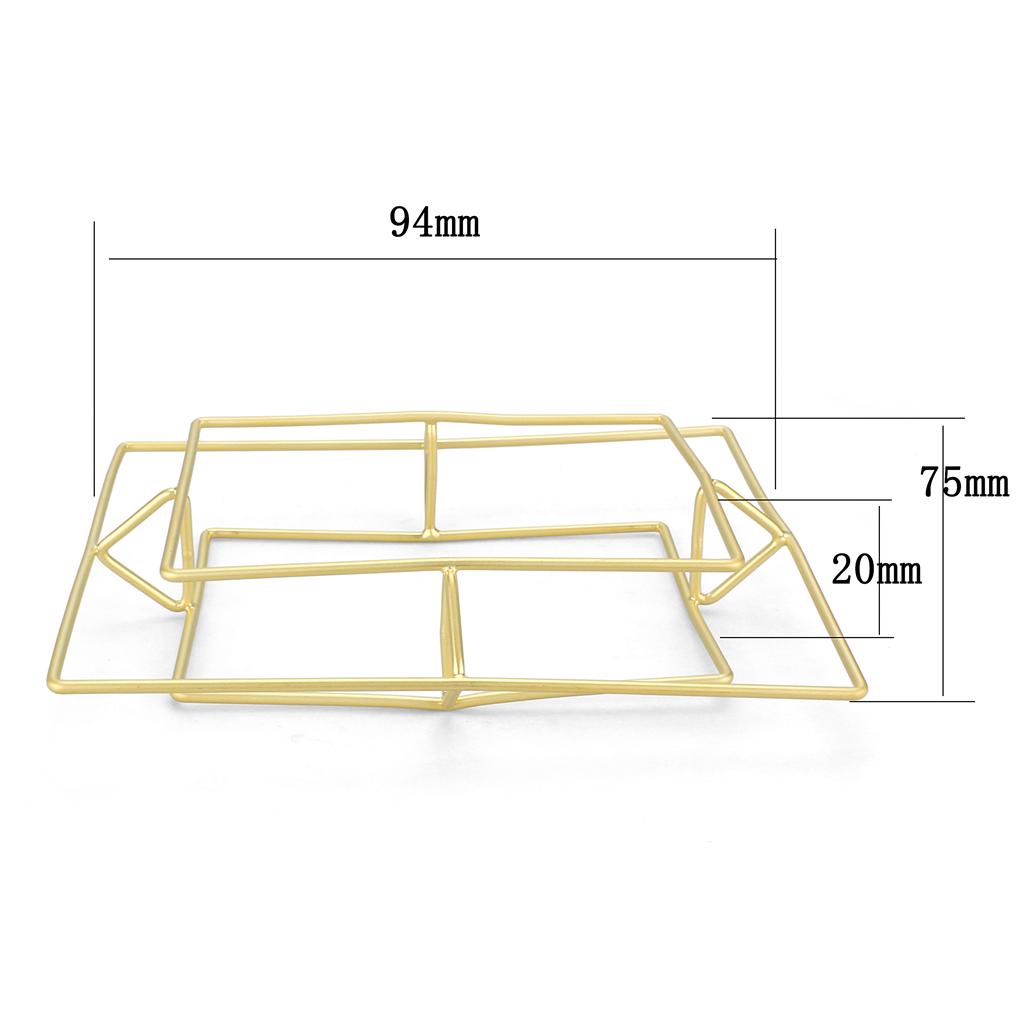 MALO4228 - Matte Gold Brass Bangle with No Stone