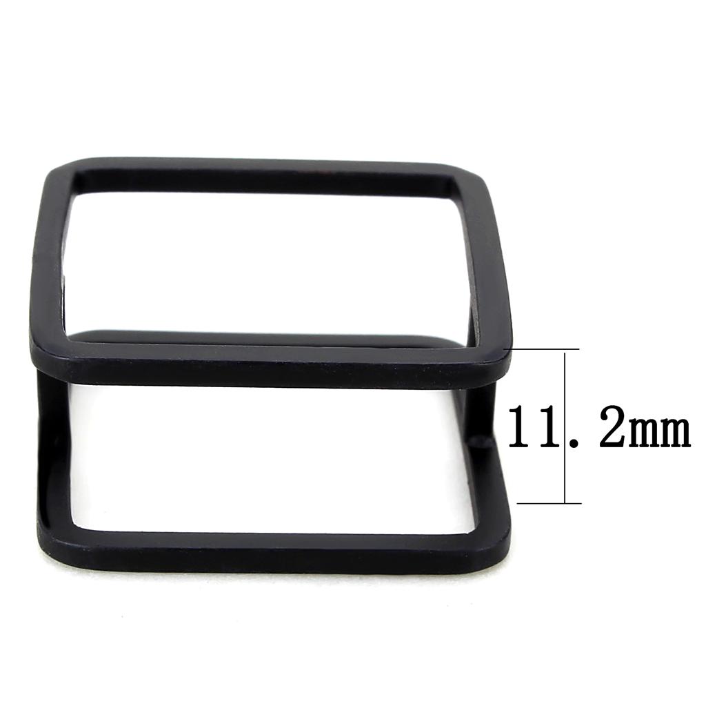 MALO4237 - Ruthenium Brass Ring with No Stone