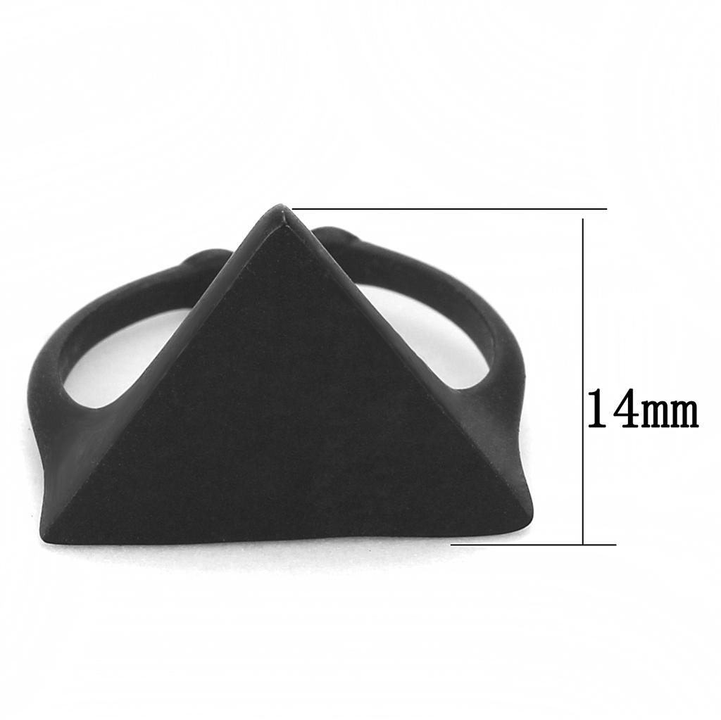 MALO4262 - Ruthenium Brass Ring with No Stone