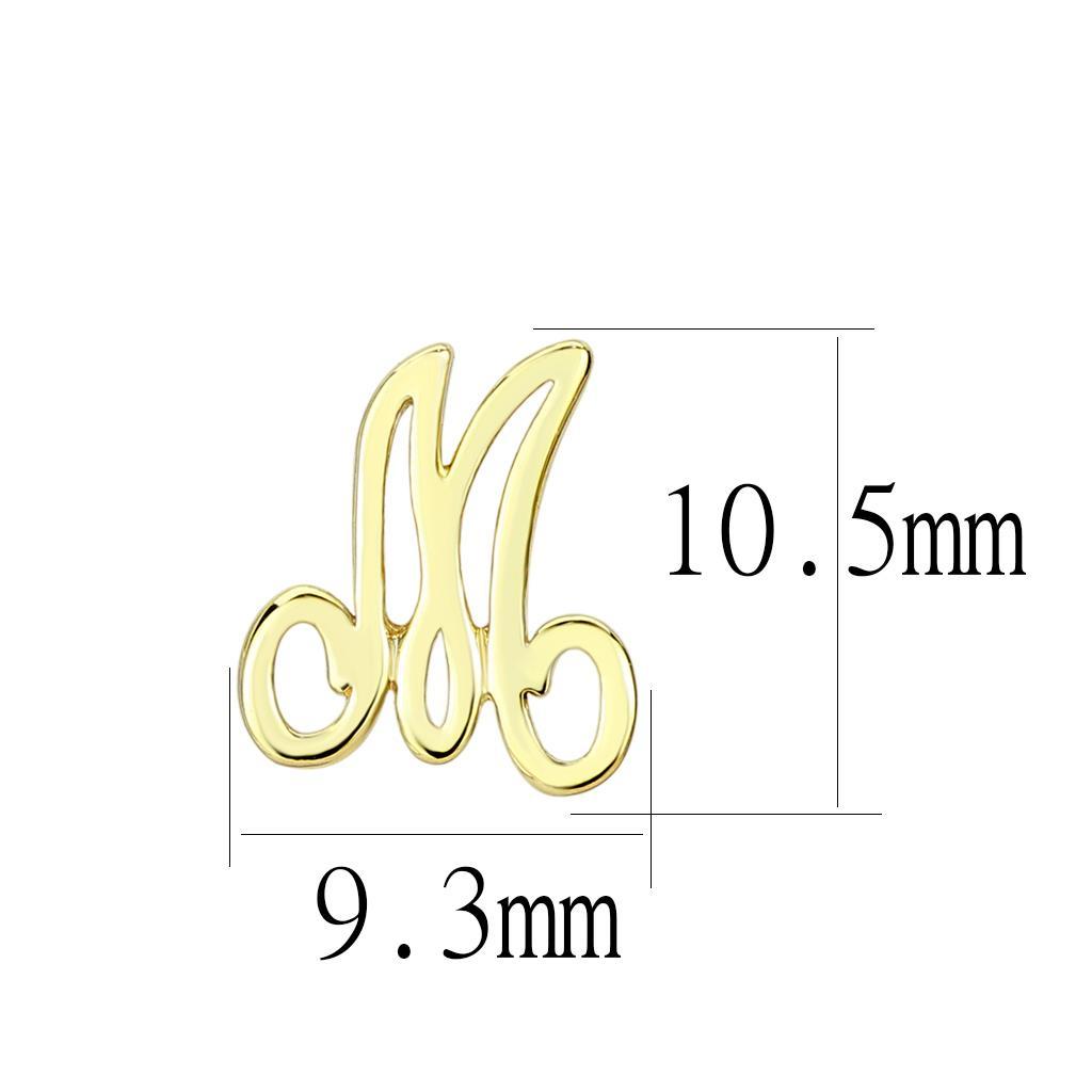 MALO4667 - Flash Gold Brass Earrings with No Stone