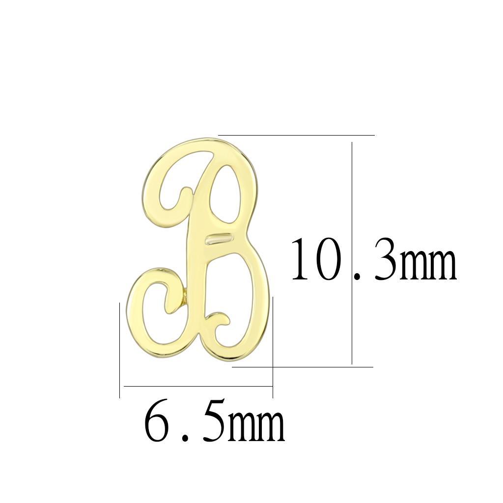 MALO4669 - Flash Gold Brass Earrings with No Stone