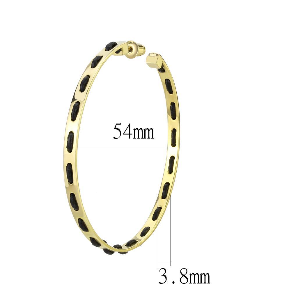 MALO4678 - Gold Brass Earrings with No Stone