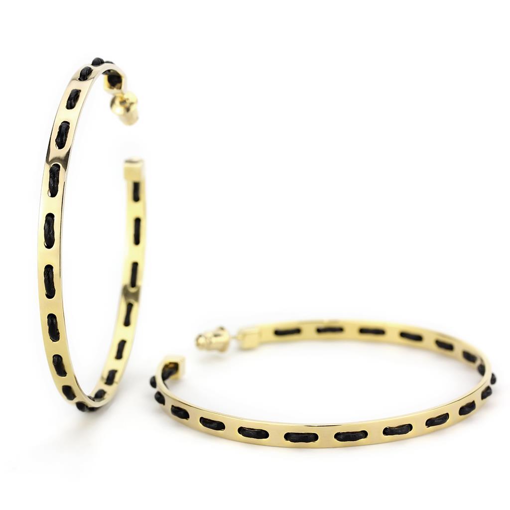 MALO4678 - Gold Brass Earrings with No Stone
