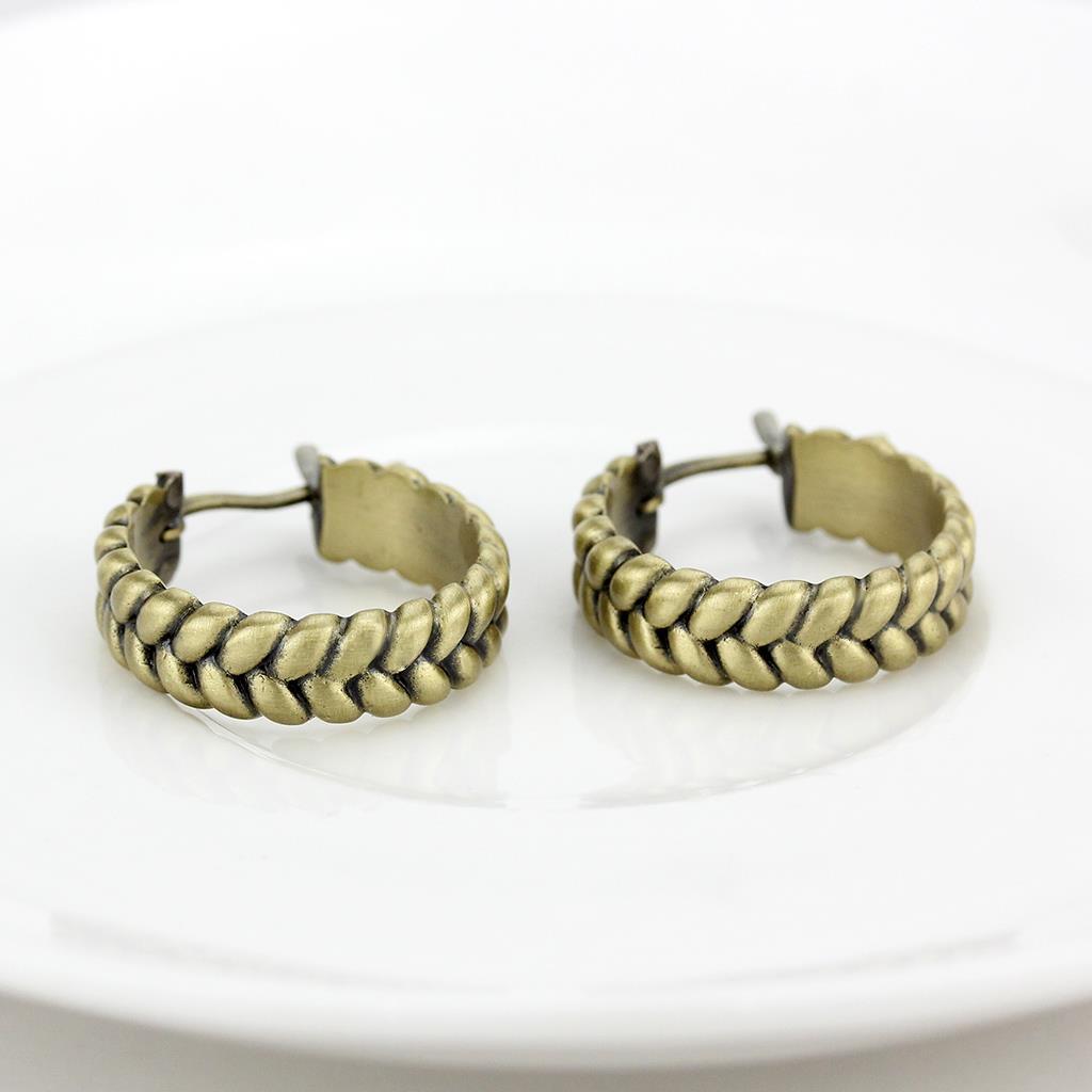 MALO4680 - Antique Copper Brass Earrings with No Stone