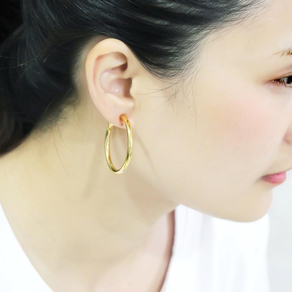MALO4682 - Gold Brass Earrings with No Stone