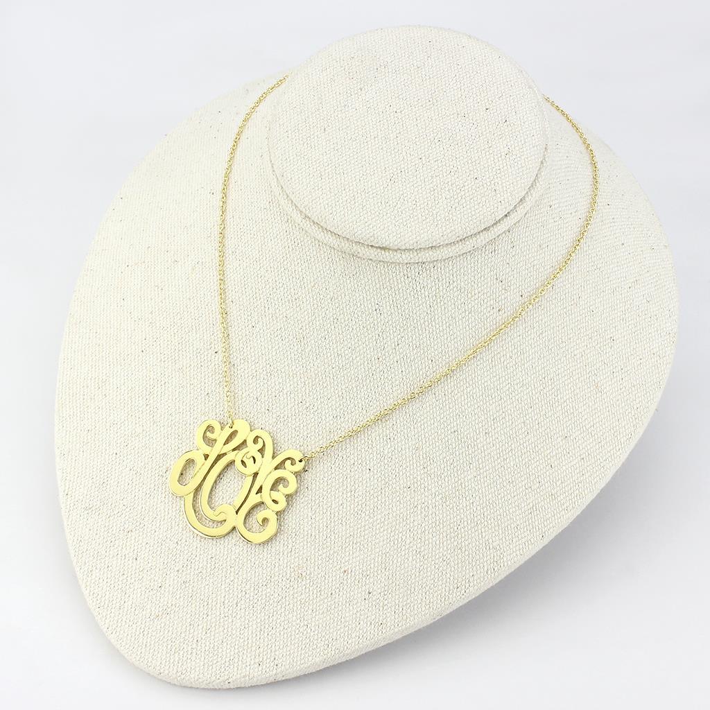 MALO4690 - Rhodium Brass Necklace with No Stone