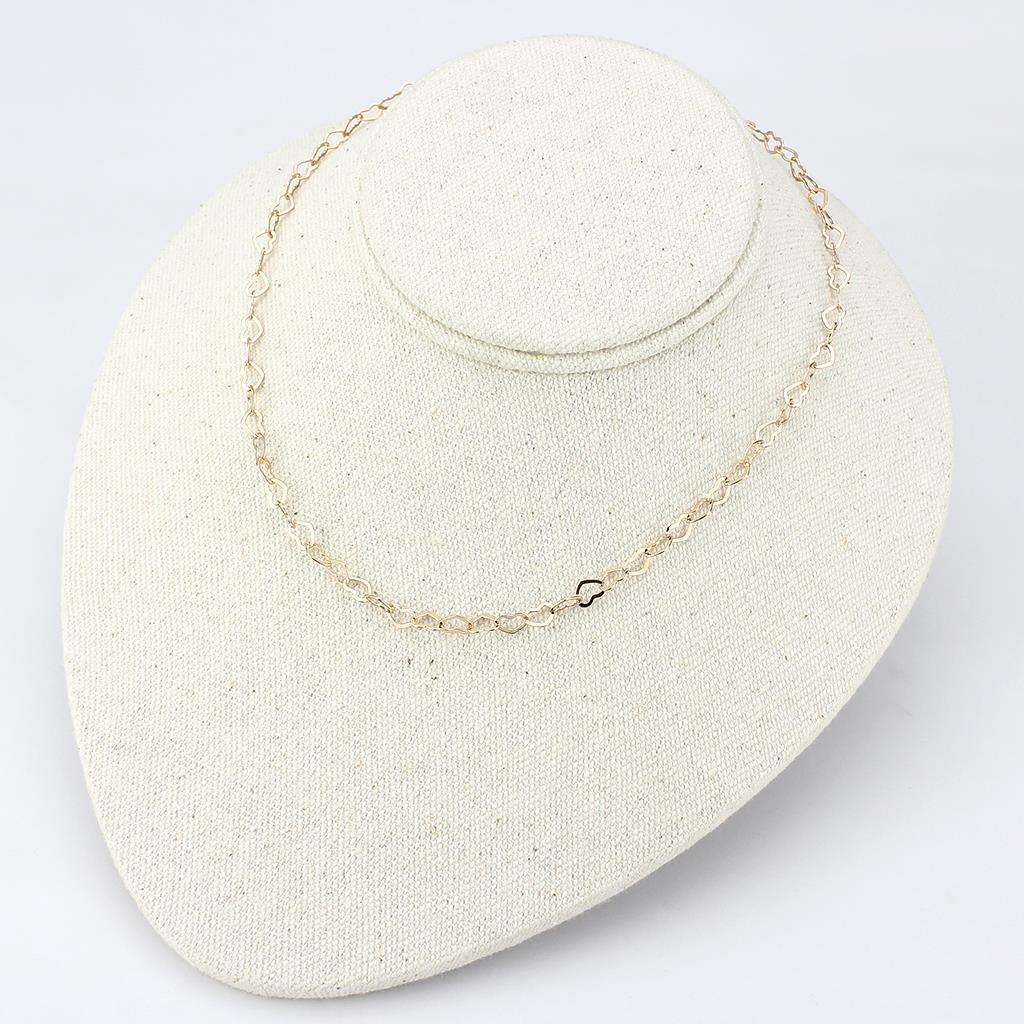 MALO4695 - Flash Rose Gold Brass Necklace with No Stone