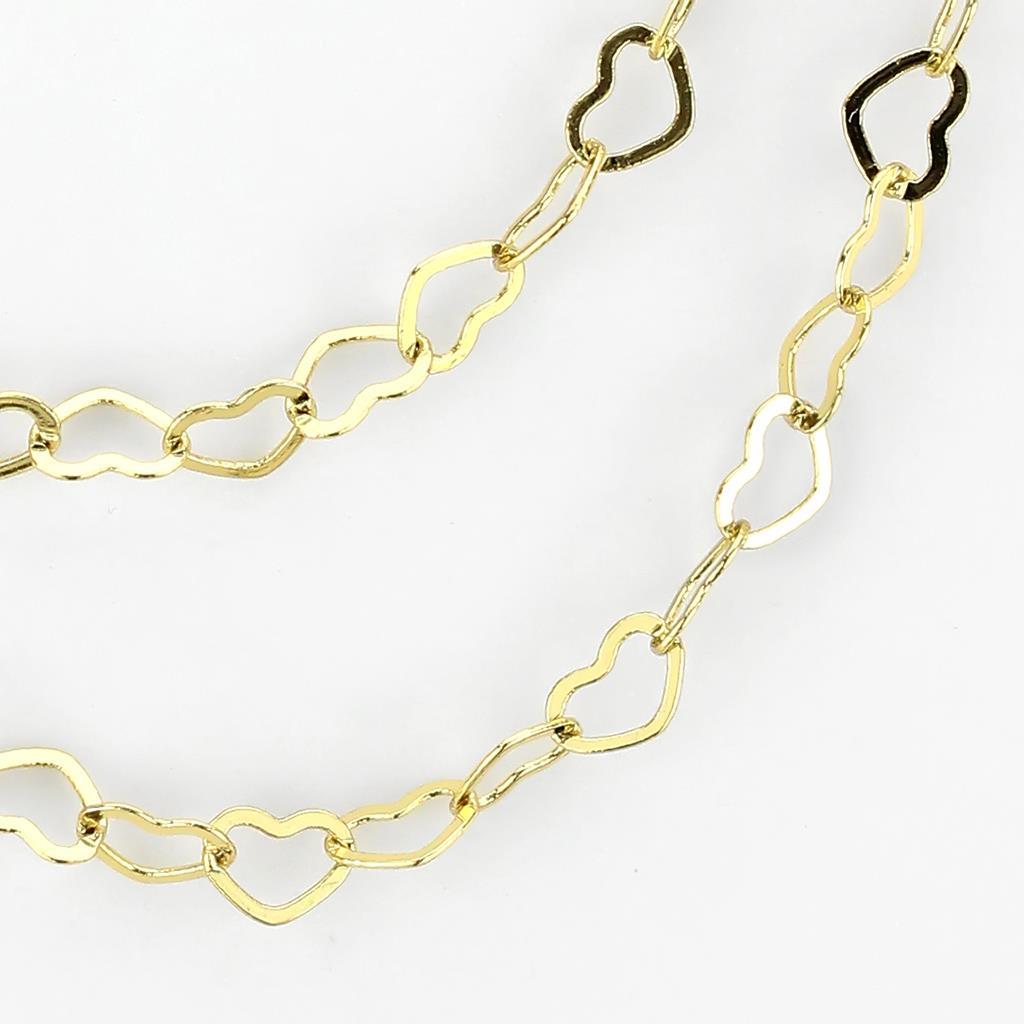 MALO4696 Flash Gold Brass Necklace with No Stone in No Stone