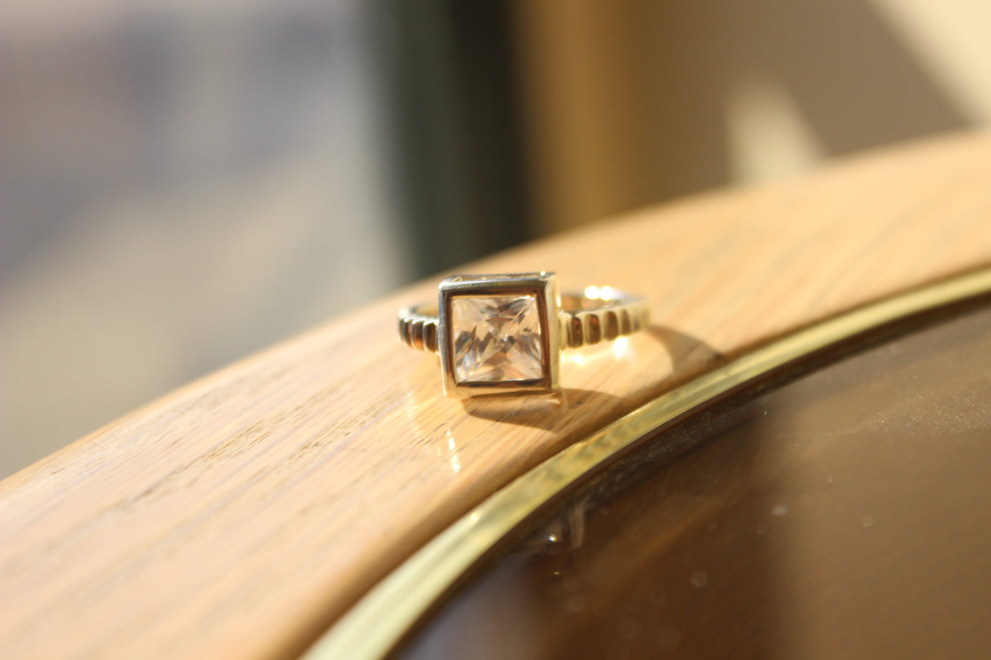 MALOAS1387 - Rhodium 925 Sterling Silver Ring with AAA Grade CZ in Clear