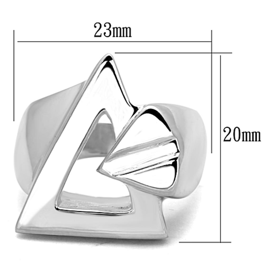 MALOS773 - Silver 925 Sterling Silver Ring with No Stone