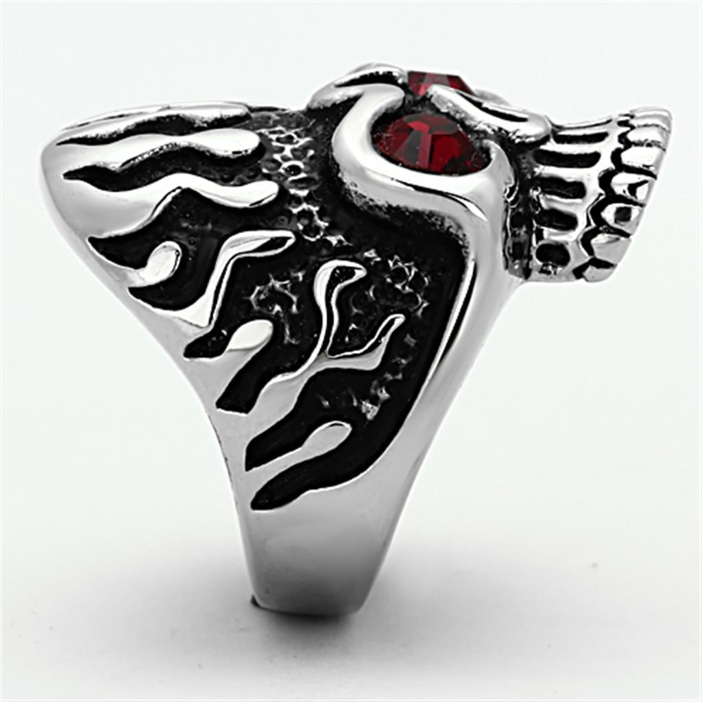 MATK1354 High polished (no plating) Stainless Steel Ring with Top Grade Crystal in Siam