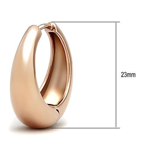 MATK1489 - IP Rose Gold(Ion Plating) Stainless Steel Earrings with No Stone