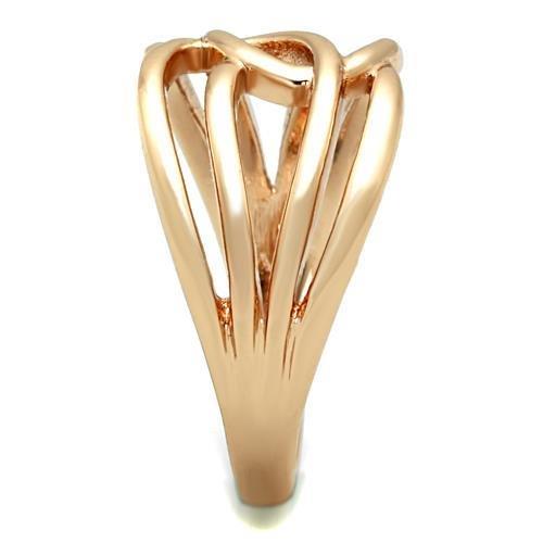 MATK1696 - IP Rose Gold(Ion Plating) Stainless Steel Ring with No Stone