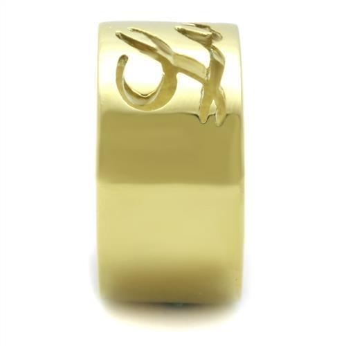 MATK1878 - IP Gold(Ion Plating) Stainless Steel Ring with No Stone