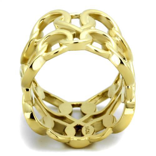 MATK1882 - IP Gold(Ion Plating) Stainless Steel Ring with No Stone
