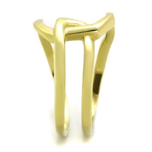 MATK1883 - IP Gold(Ion Plating) Stainless Steel Ring with No Stone